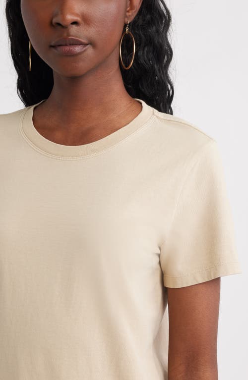 Treasure & Bond Cotton Crewneck T-shirt In Neutral