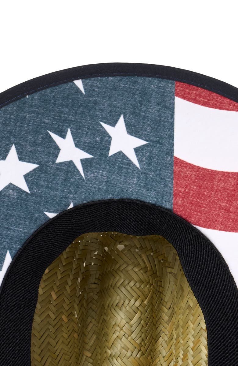 TravisMathew Melted Ice Pop Straw Fedora, Alternate, color, Straw