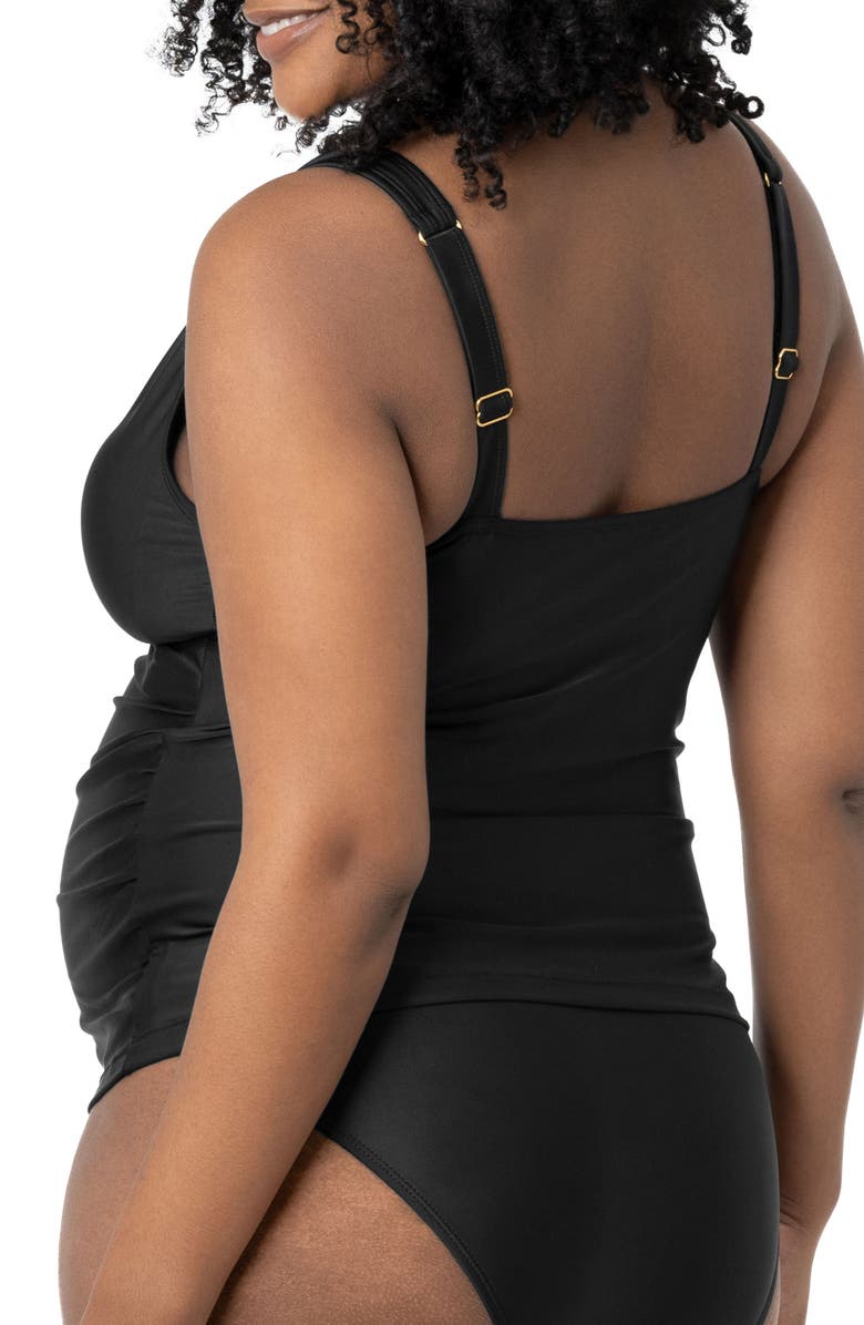 Kindred Bravely Crossover Maternity/Nursing Tankini Top, Alternate, color, 