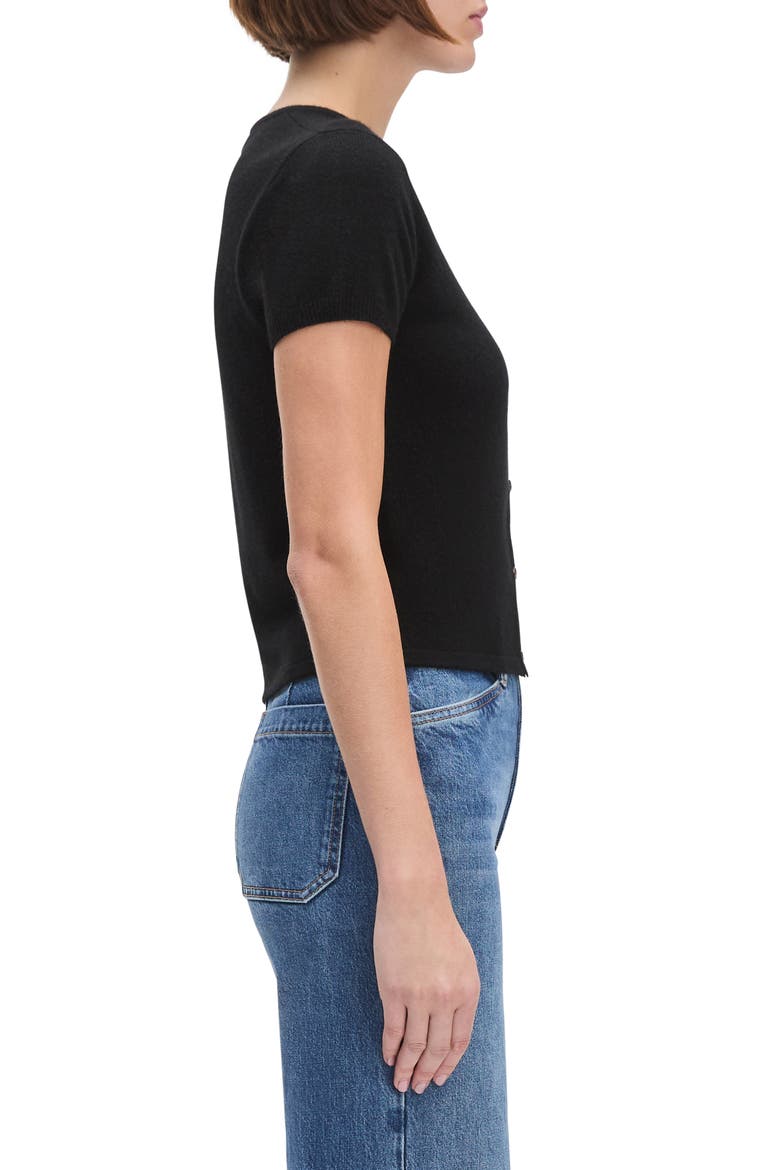 The 9 to 5 Cashmere Cardigan, Alternate, color, BLACK