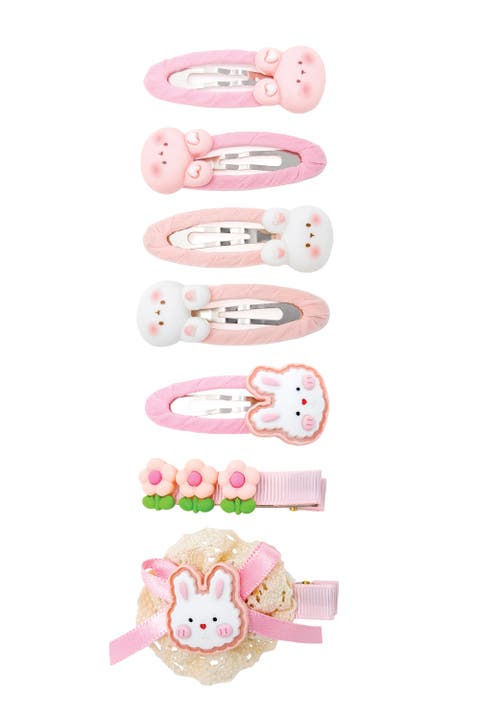 Bunny Hug Hair Clip Set of 7 Baby