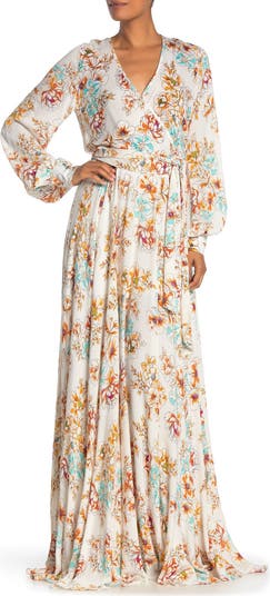 Meghan outlet LA Off Shoulder Floral Maxi Dress