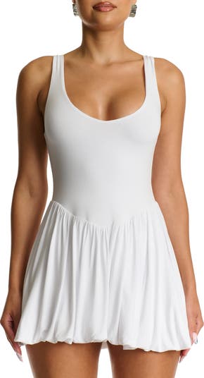 Smooth Bubble Hem Minidress