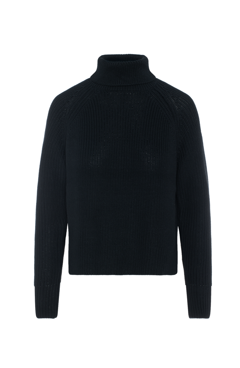 Unclear Chunky Knit Hi low Sweater, Main, color, Black