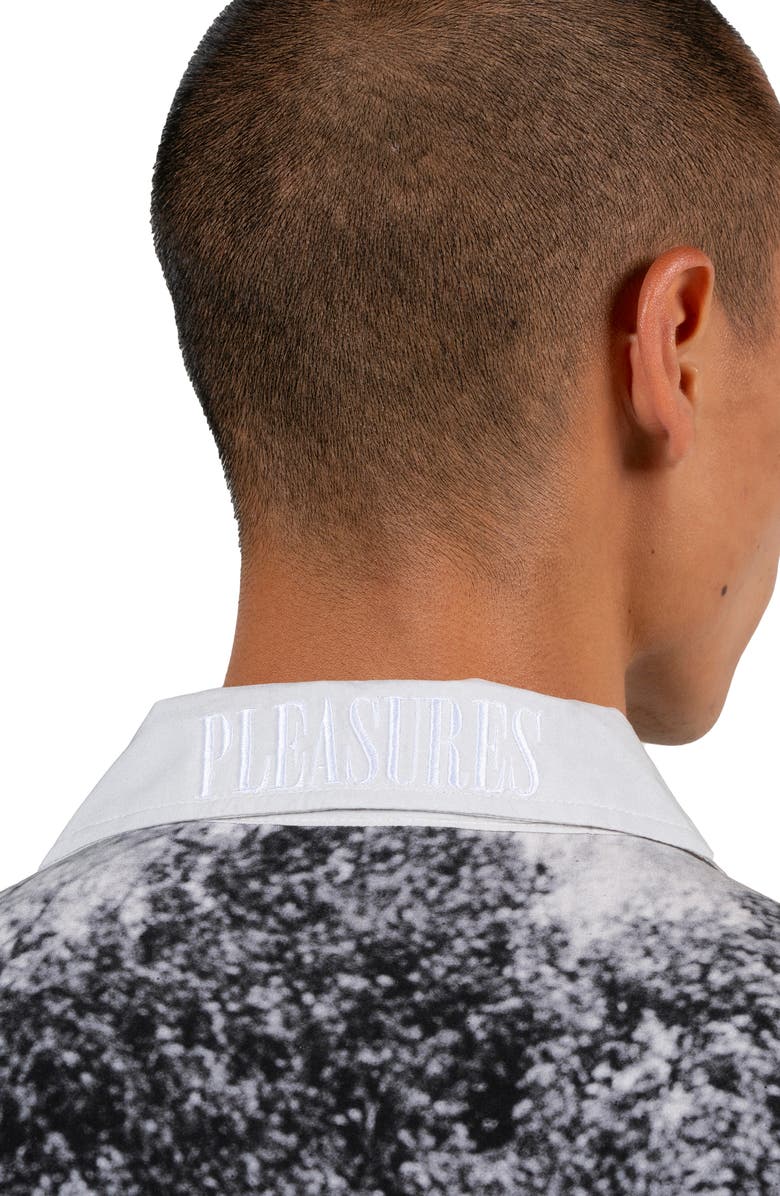 PLEASURES Horses Print Short Sleeve Button-Up Shirt, Alternate, color, 