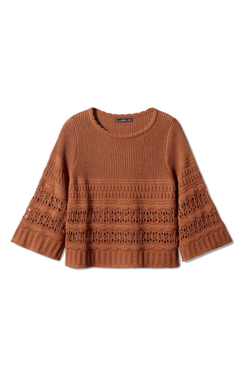 MANGO Openwork Sweater, Alternate, color,