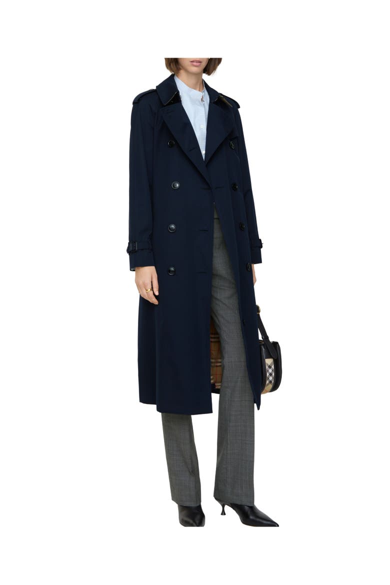 Long Waterloo Heritage Trench Coat, Alternate, color, Coal blue