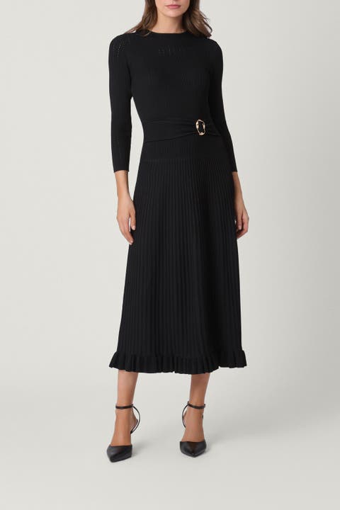 Minipleated Knit Effie Dress