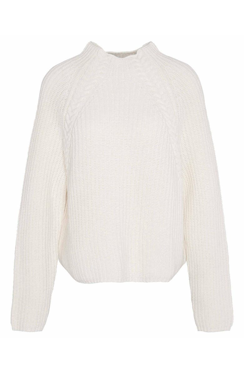 Barbour Rhonda Funnel Neck Wool Blend Sweater, Alternate, color,