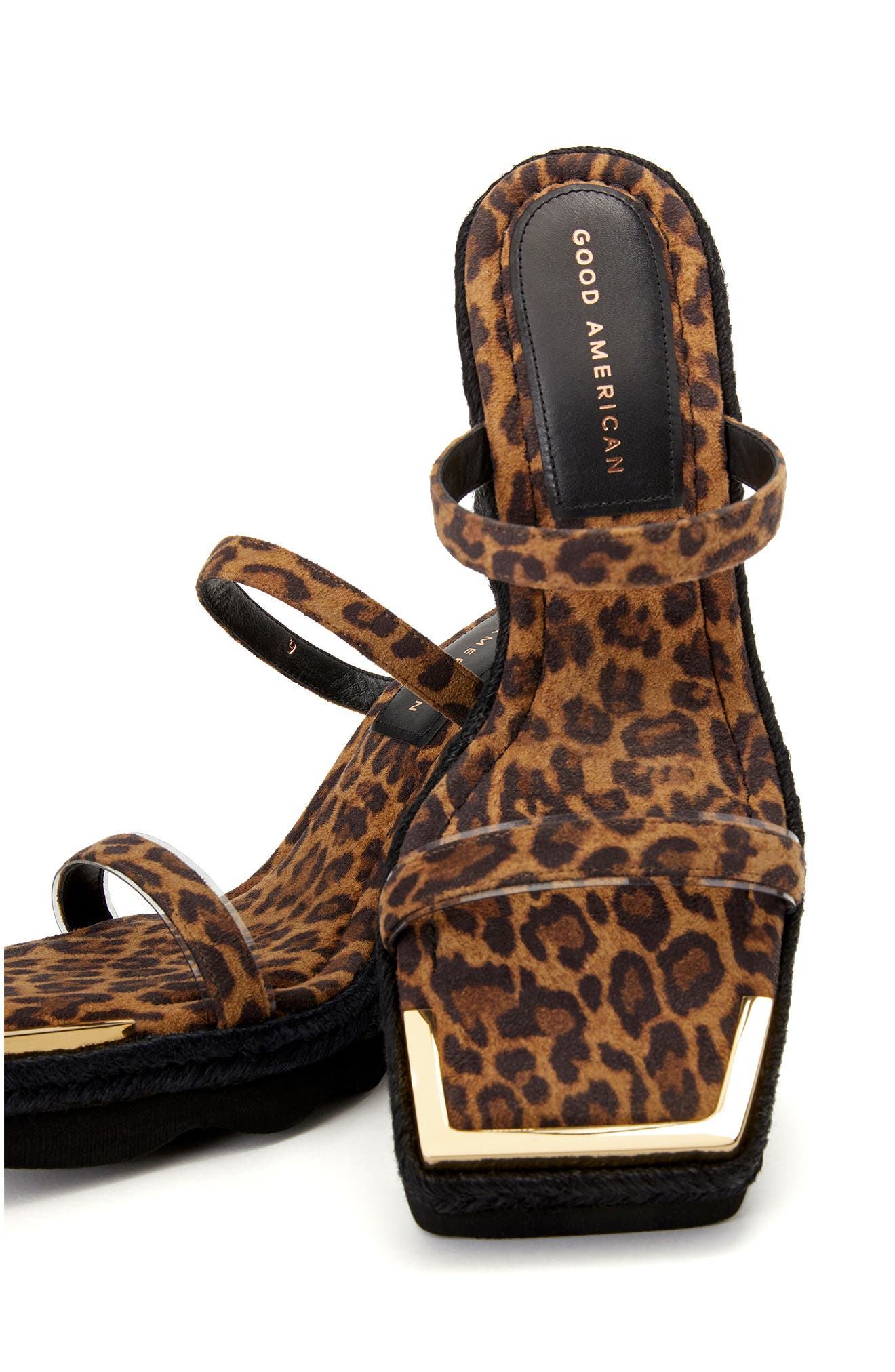 Good American Espadrille Wedge Sandal, Alternate, color, 