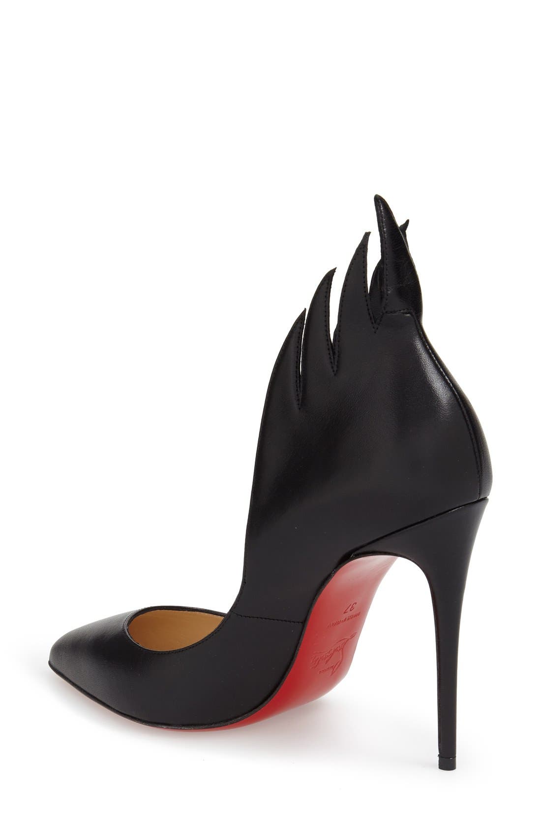 Christian Louboutin 'Victorina' Flame Topline Pointy Toe Pump, Alternate, color, 