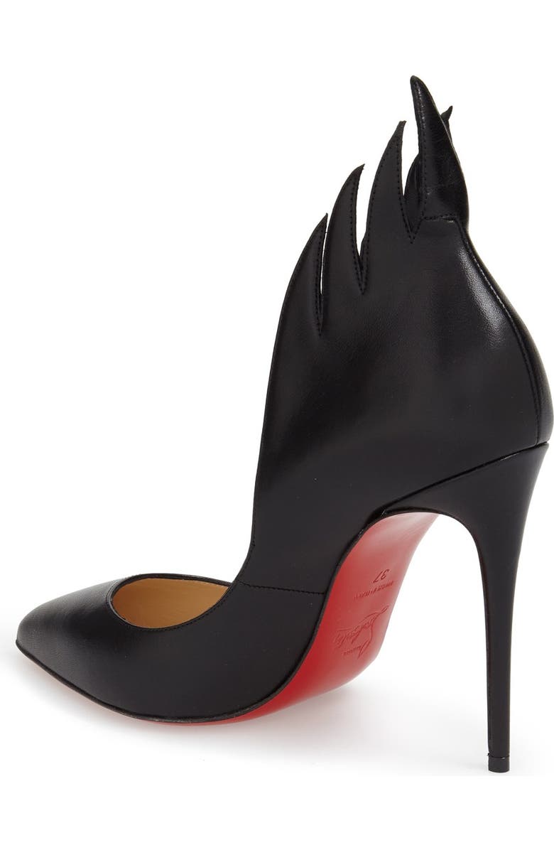 Christian Louboutin 'Victorina' Flame Topline Pointy Toe Pump, Alternate, color,