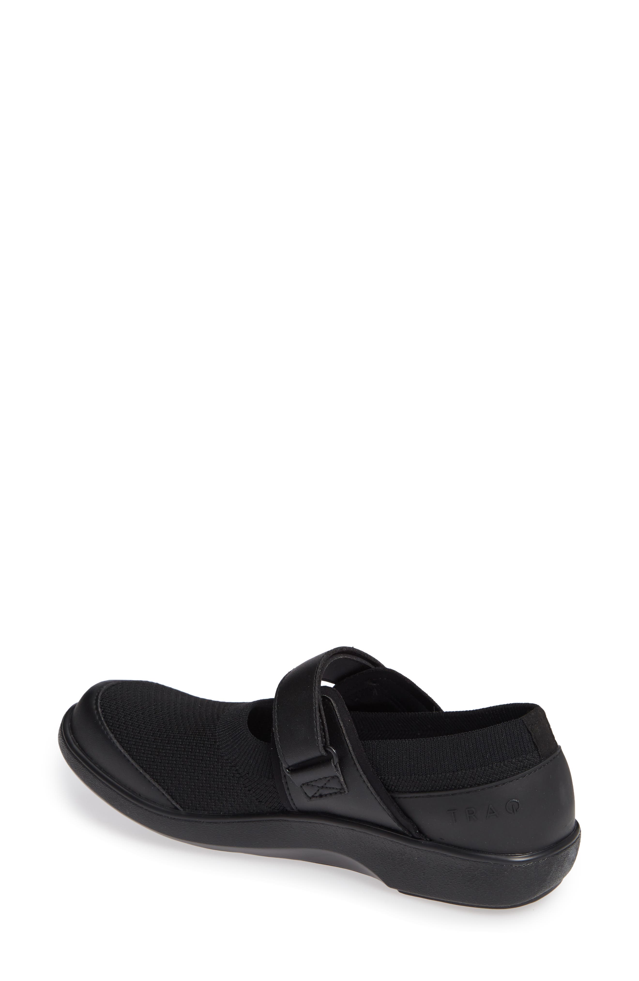 Qutie Mary Jane Flat, Alternate, color, ALL BLACK LEATHER