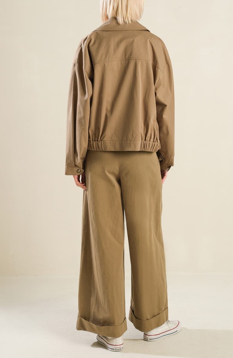 FREEMARKET Solid Cotton Jacket, Alternate, color, Light Brown