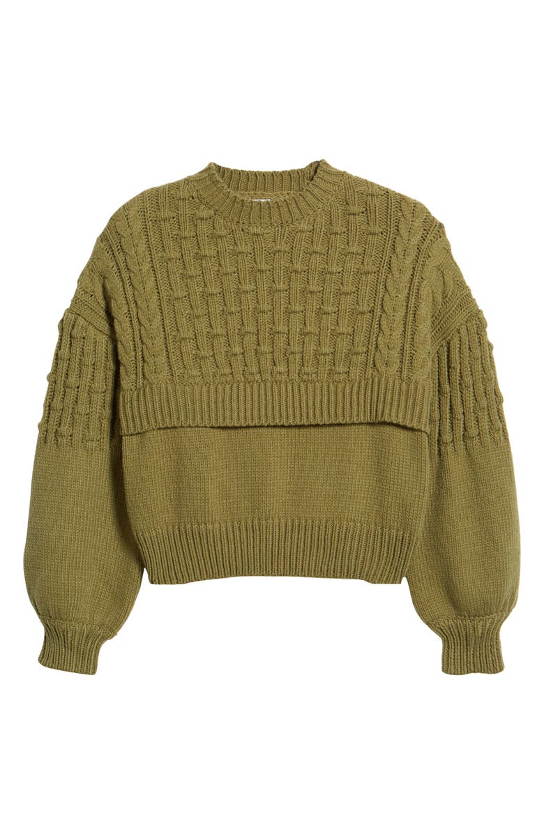 AWARE by VERO MODA Alexandra Crewneck Sweater, Alternate, color,