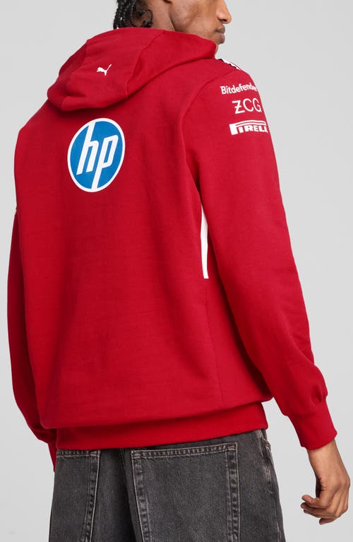 Puma X 2025 Scuderia Ferrari Hp Driver Hoodie In Red
