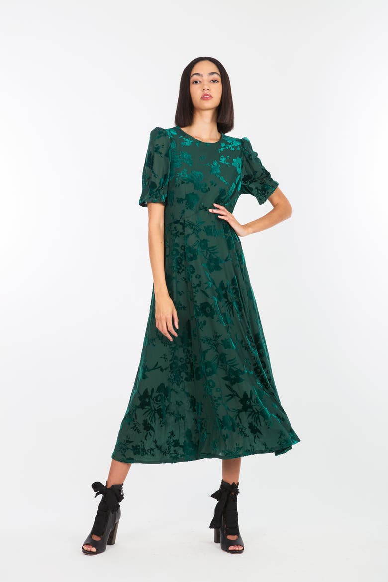 Fran Dress, Alternate, color, Emerald