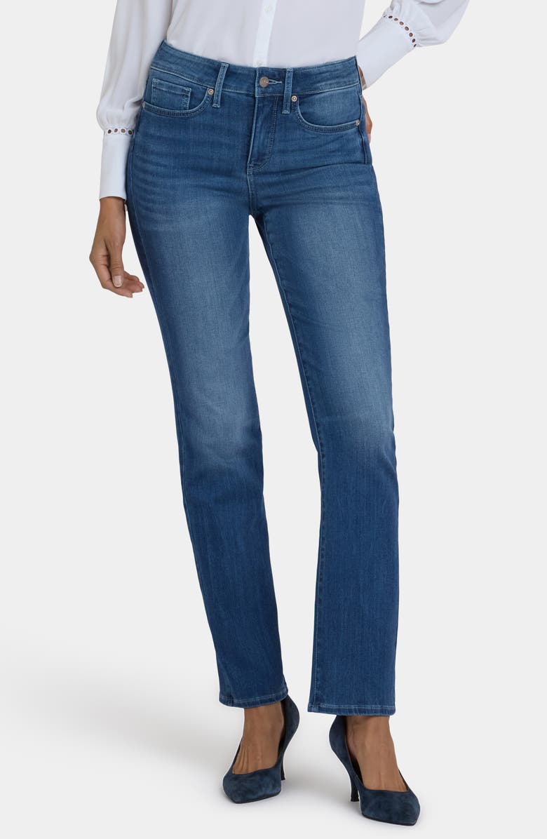 NYDJ Marilyn Straight Leg Jeans, Main, color, Cool Marine
