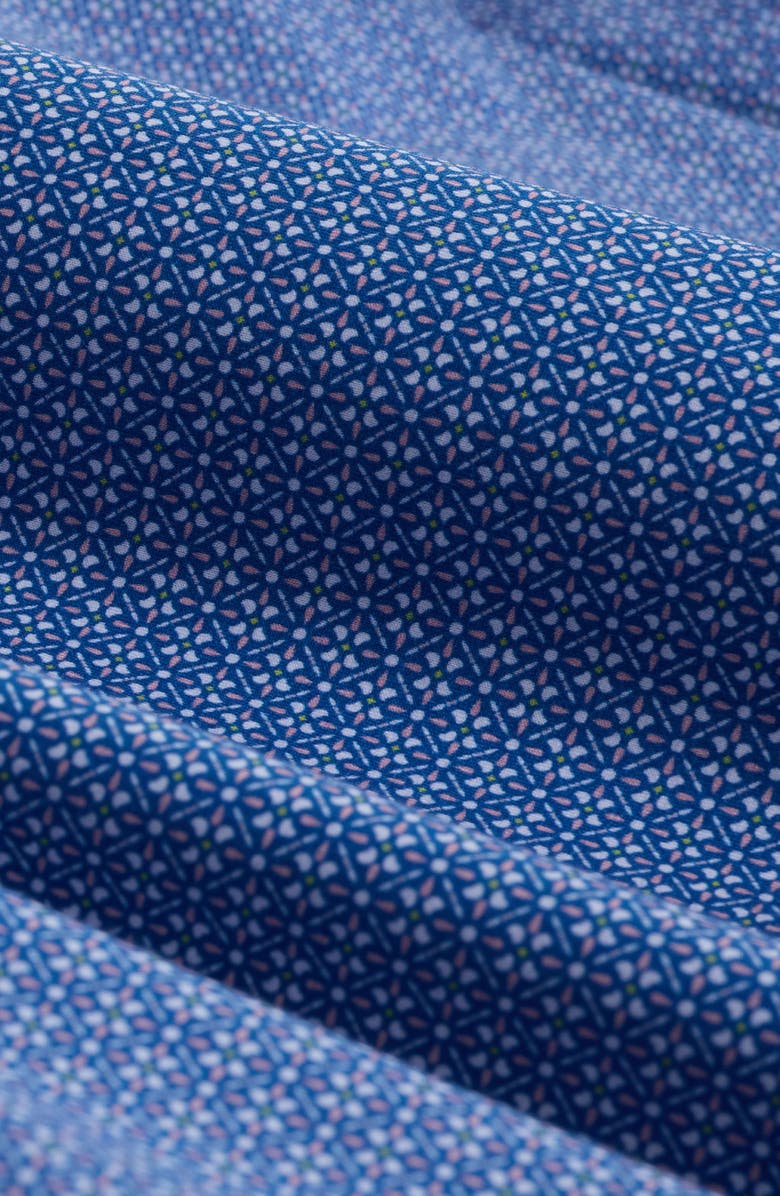 Bugatchi Devon OoohCotton<sup>®</sup> Mosaic Print Button-Up Shirt, Alternate, color, Thistle