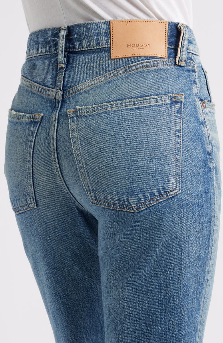 MOUSSY VINTAGE Amityville High Waist Straight Leg Jeans, Alternate, color, Light Blue