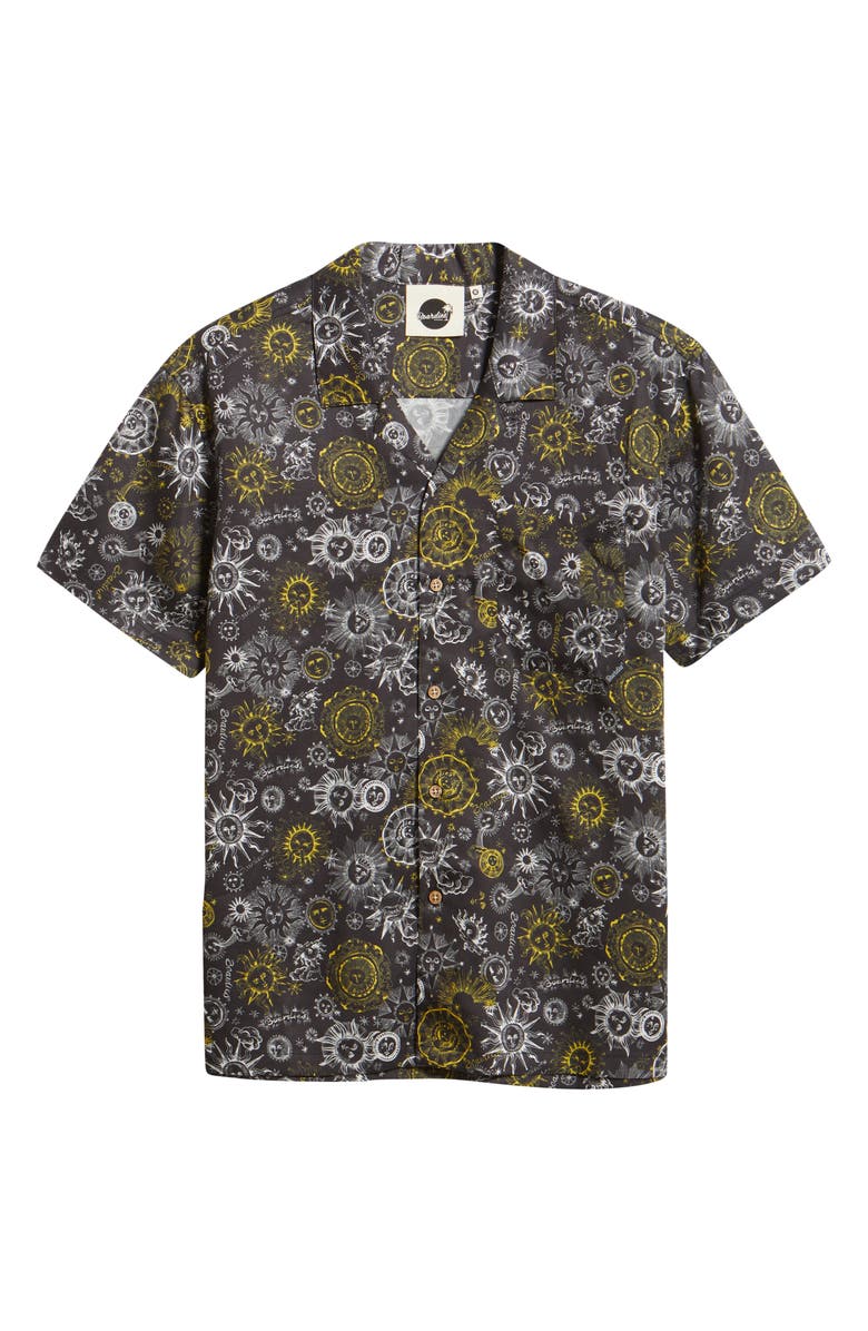 Boardies Sun Print Camp Shirt, Main, color, Black