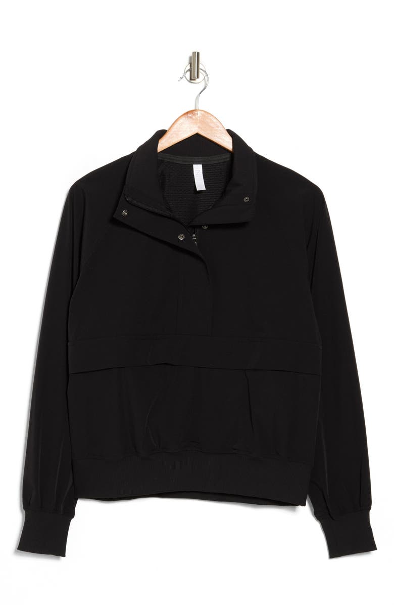 Z by Zella Perfect Day Anorak Jacket, Alternate, color, Black
