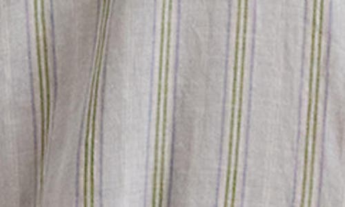 Ralph Lauren Plus Size Oversize Striped Cotton Voile Shirt In Light Blue/pink Multi