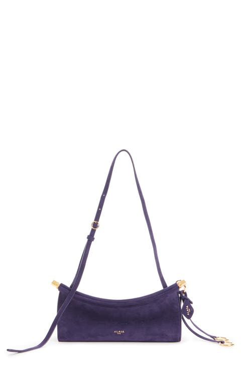 Small Le Click East/West Suede Shoulder Bag