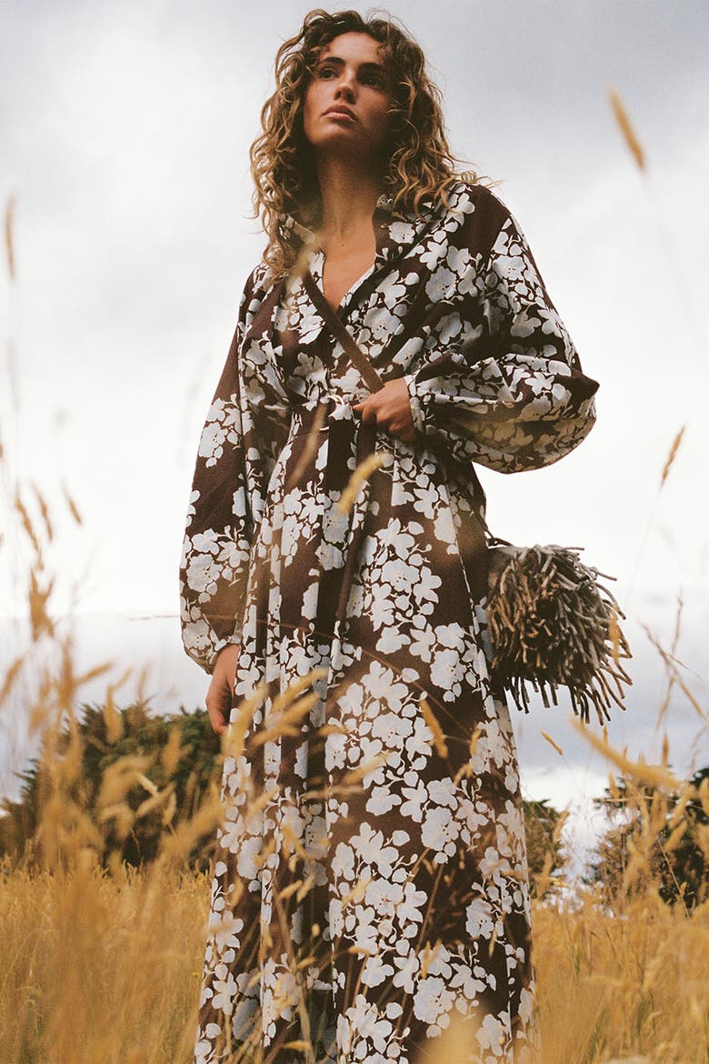 Emily Shirt Dress, Alternate, color, Tasman Floral
