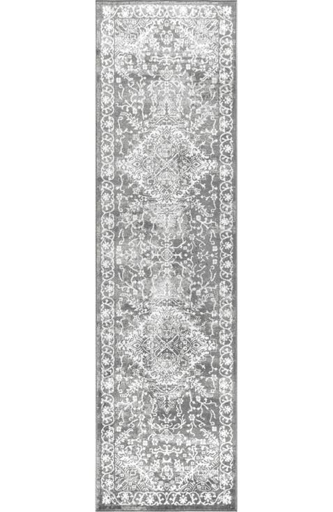 Modern Persian Vintage Medallion Area Rug