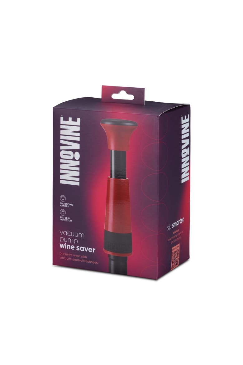 Vacuum Pump Wine Saver, Alternate, color, Raspberry