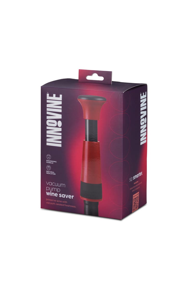 Innovine Vacuum Pump Wine Saver, Alternate, color, Raspberry