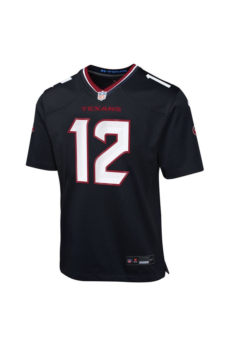 Youth Nike Nico Collins Navy Houston Texans Team Game Jersey, Alternate, color, Navy