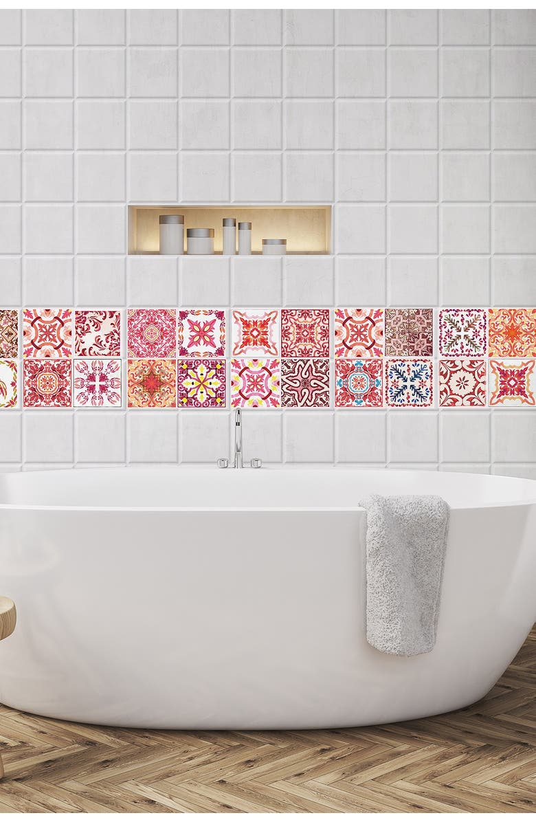 WALPLUS Red Rose Wall Sticker Decal, Alternate, color,