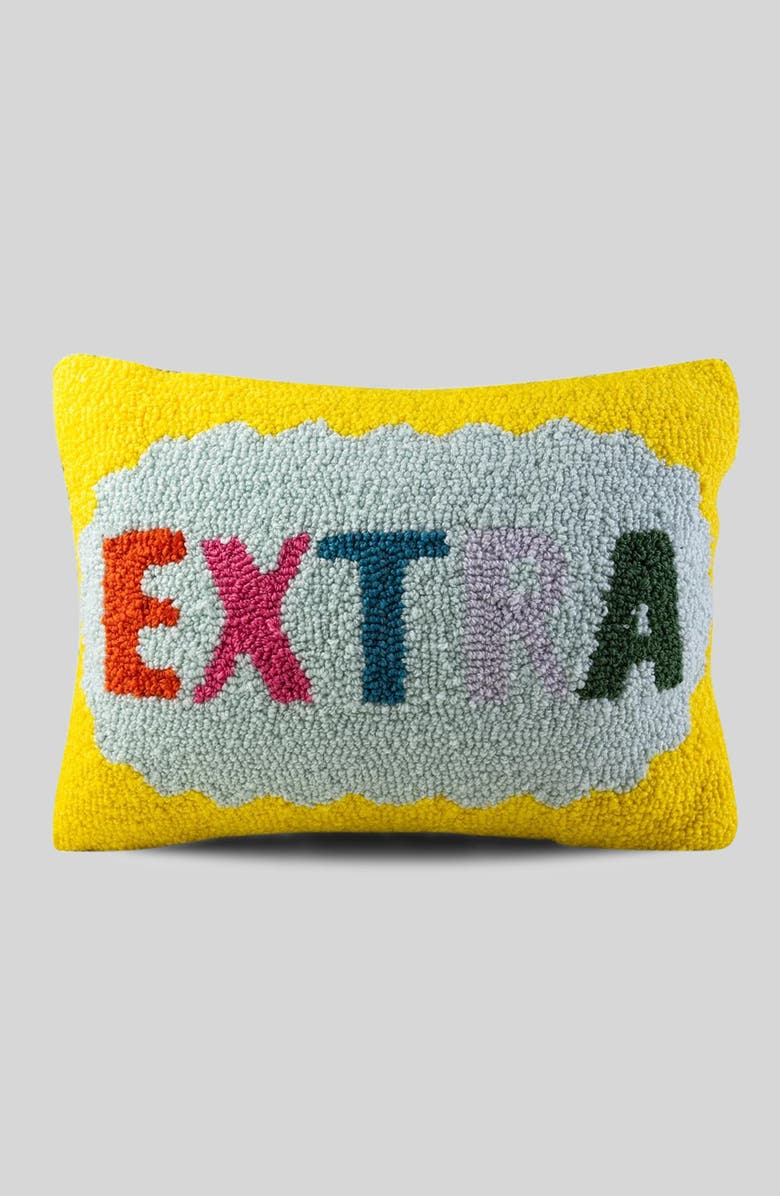 Furbish Extra Hook Pillow, Main, color, Yellow, Multi