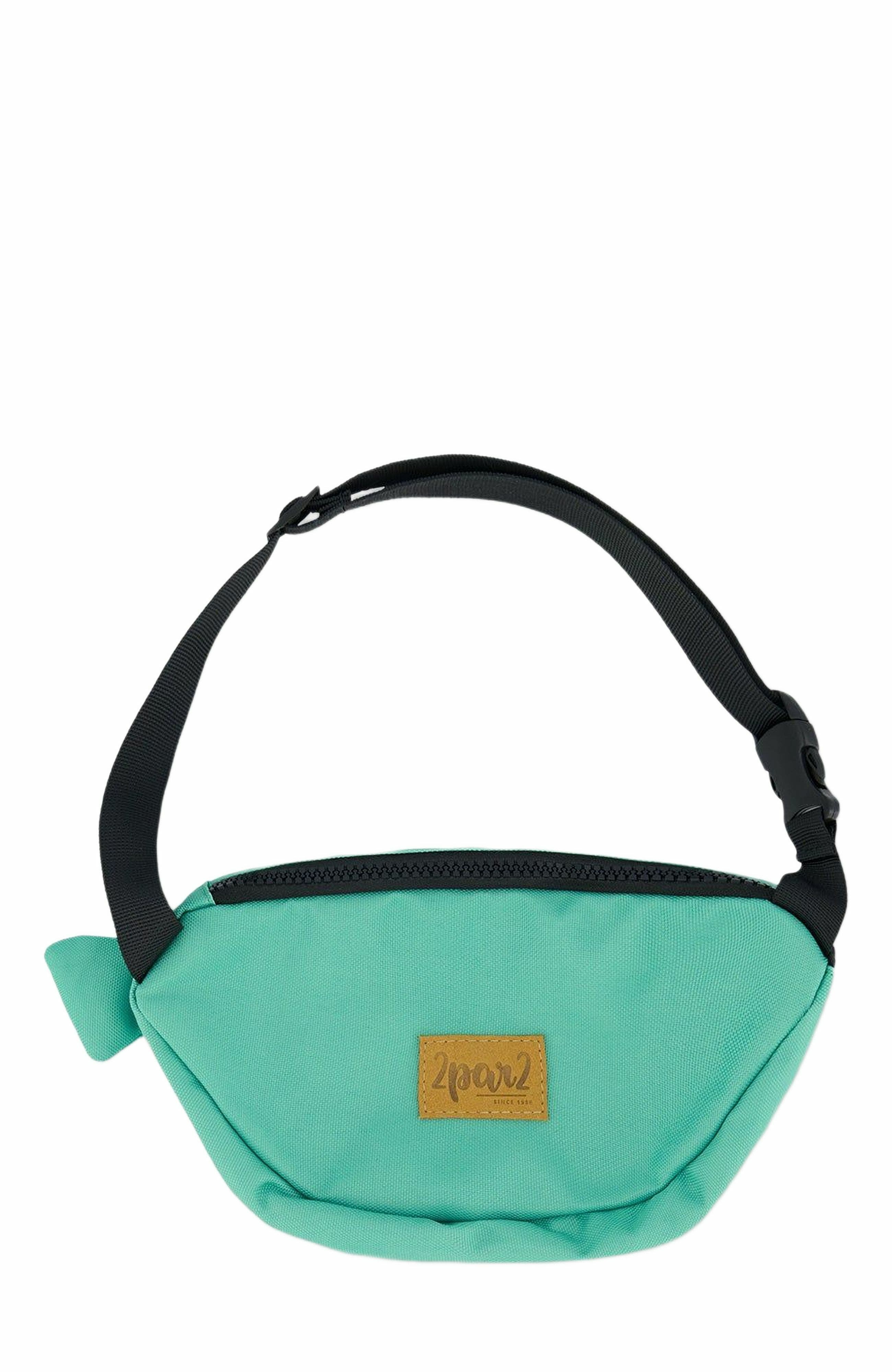 Deux par Deux Kids Unisex Fish Fanny Pack Green, Alternate, color, 
