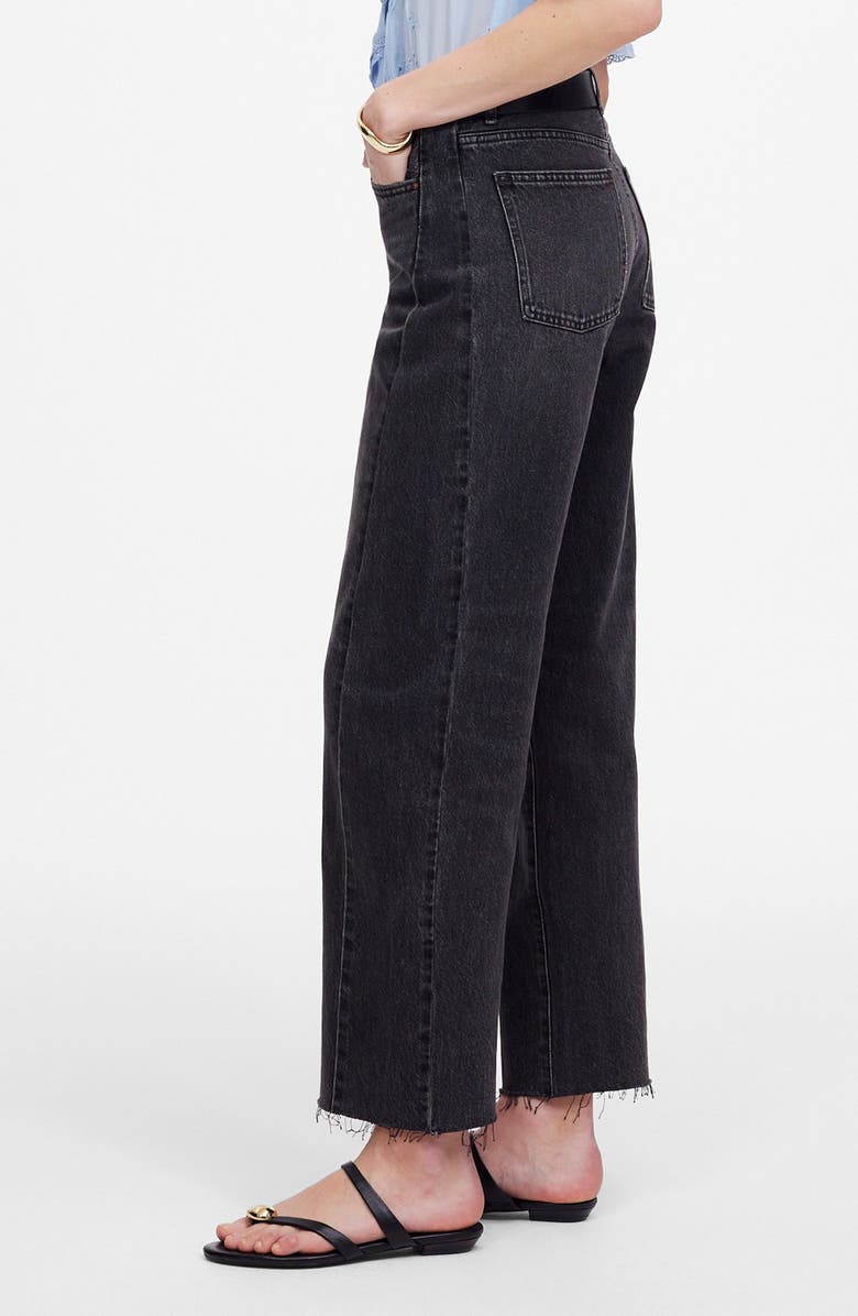 Madewell Pieced Barrel Leg Jeans, Alternate, color, Lockside Wash