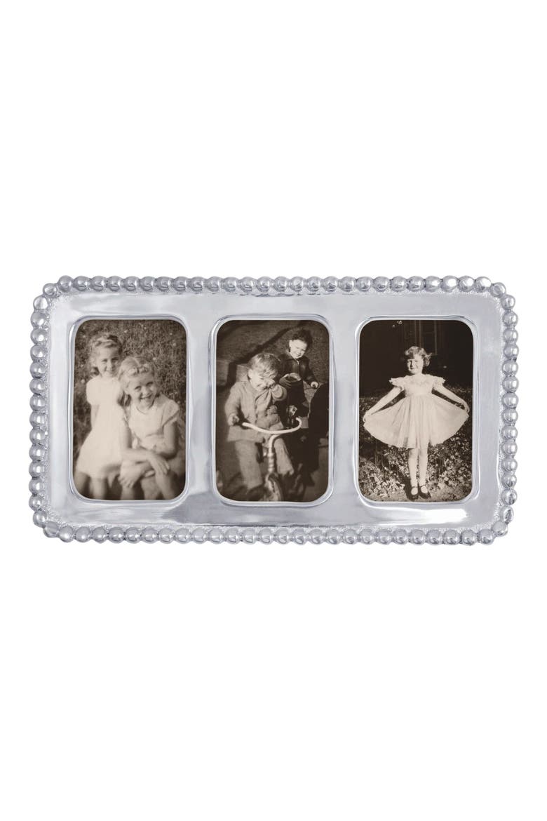 Beaded Collage Picture Frame, Main, color, NO COLOR