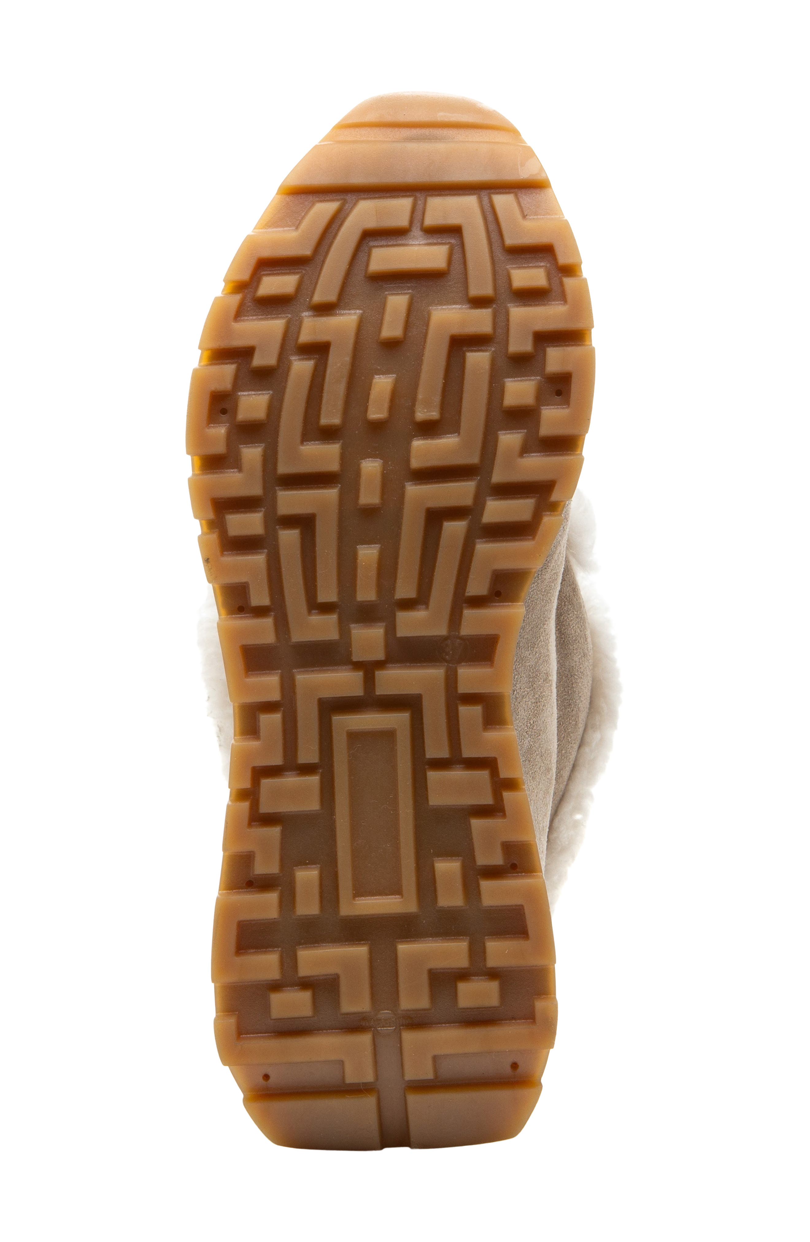 275 Central Quinn Genuine Shearling Lined Sneaker Boot, Alternate, color, Sand