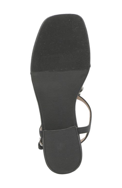 Adrienne Vittadini Pian Rhinestone Sandal In Black Sm