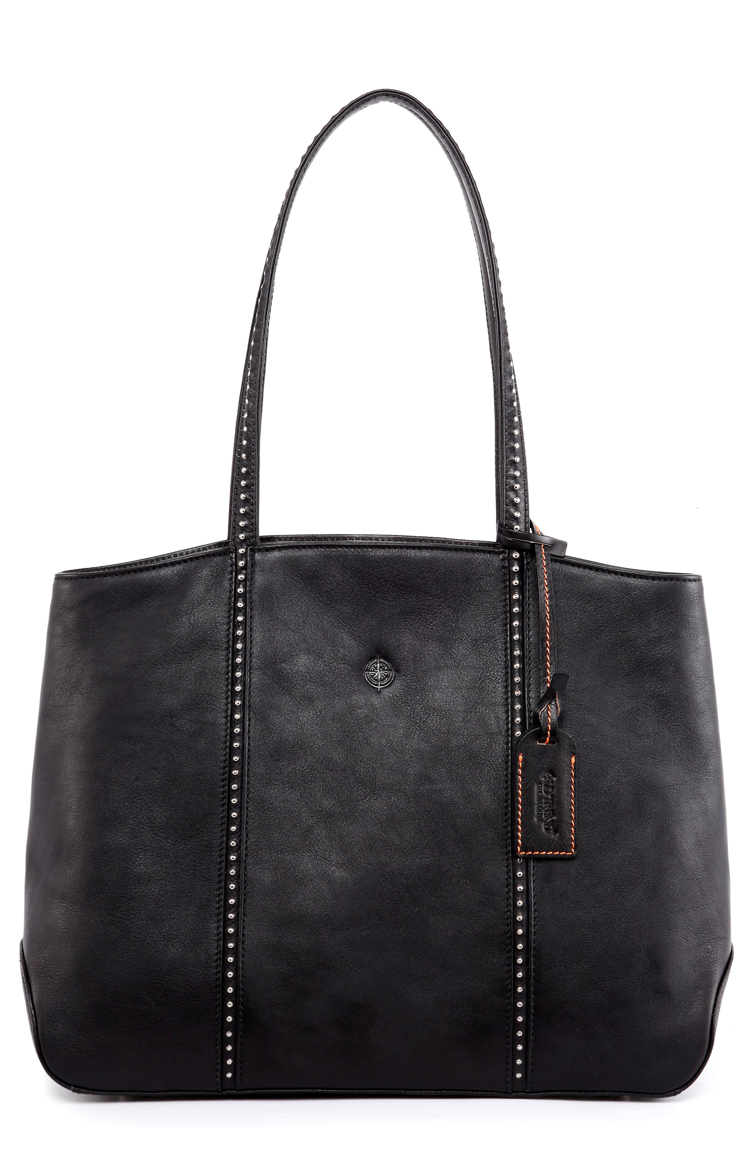 OLD TREND Dancing Bamboo Leather Tote, Main, color, 