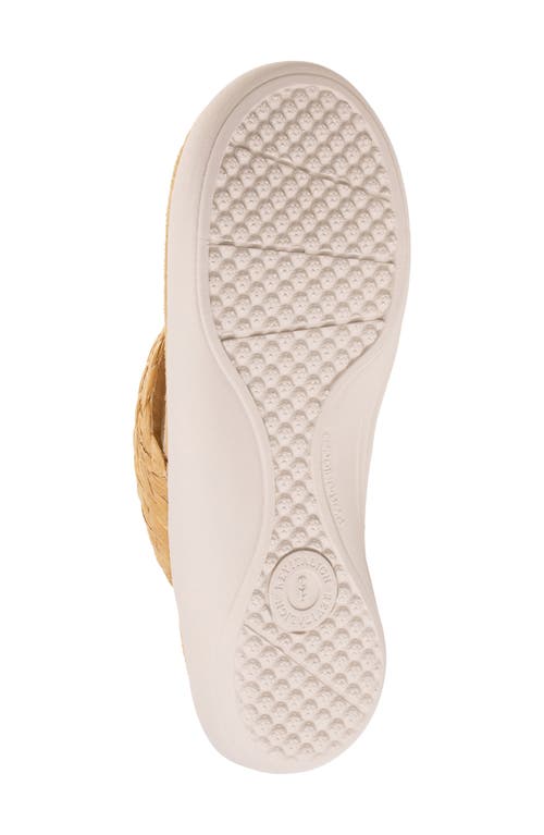 Revitalign Yumi Raffia Flip Flop In Brown