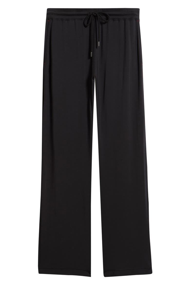 Silk Blend Lounge Pants, Alternate, color, BLACK