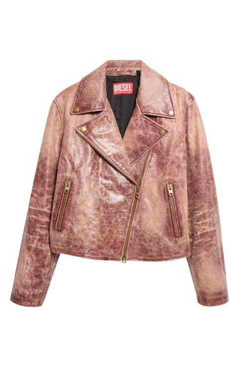 L-Unatic Leather Moto Jacket