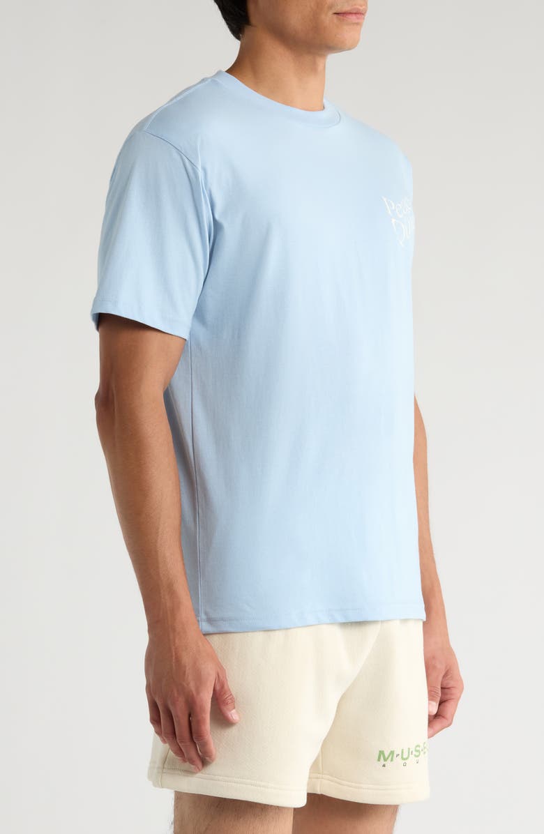 Museum of Peace & Quiet Wordmark Cotton Graphic T-Shirt, Alternate, color, Baby Blue