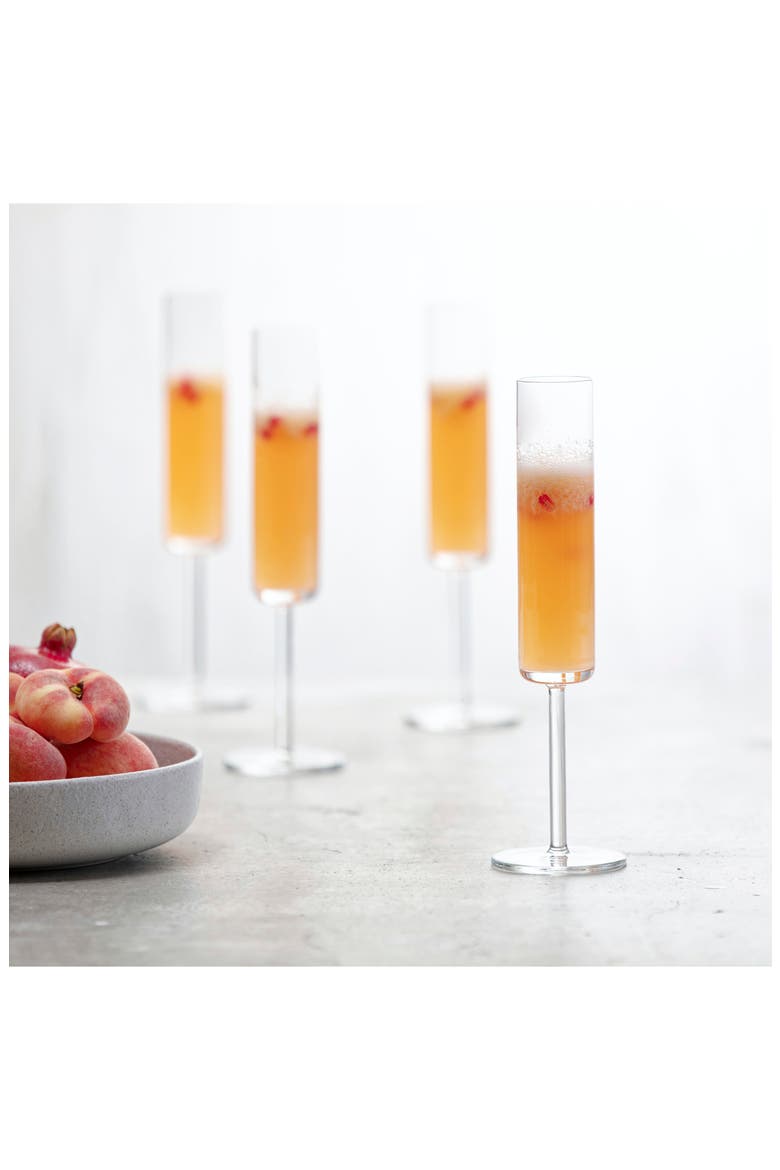 Schott Zwiesel Tritan Modo Set of 4 Champagne Flutes, Alternate, color, CLEAR