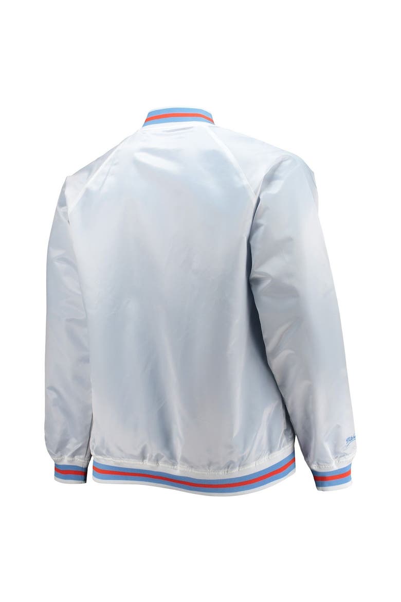 Men's Mitchell & Ness White Big & Tall 1997 NBA All-Star Game Hardwood Classics Satin Full-Snap Jacket, Alternate, color, White