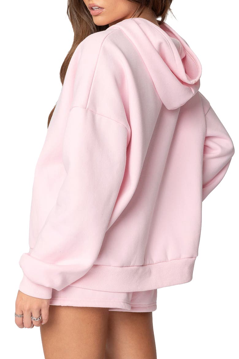 Mon Cheri Oversize Hoodie, Alternate, color, LIGHT-PINK