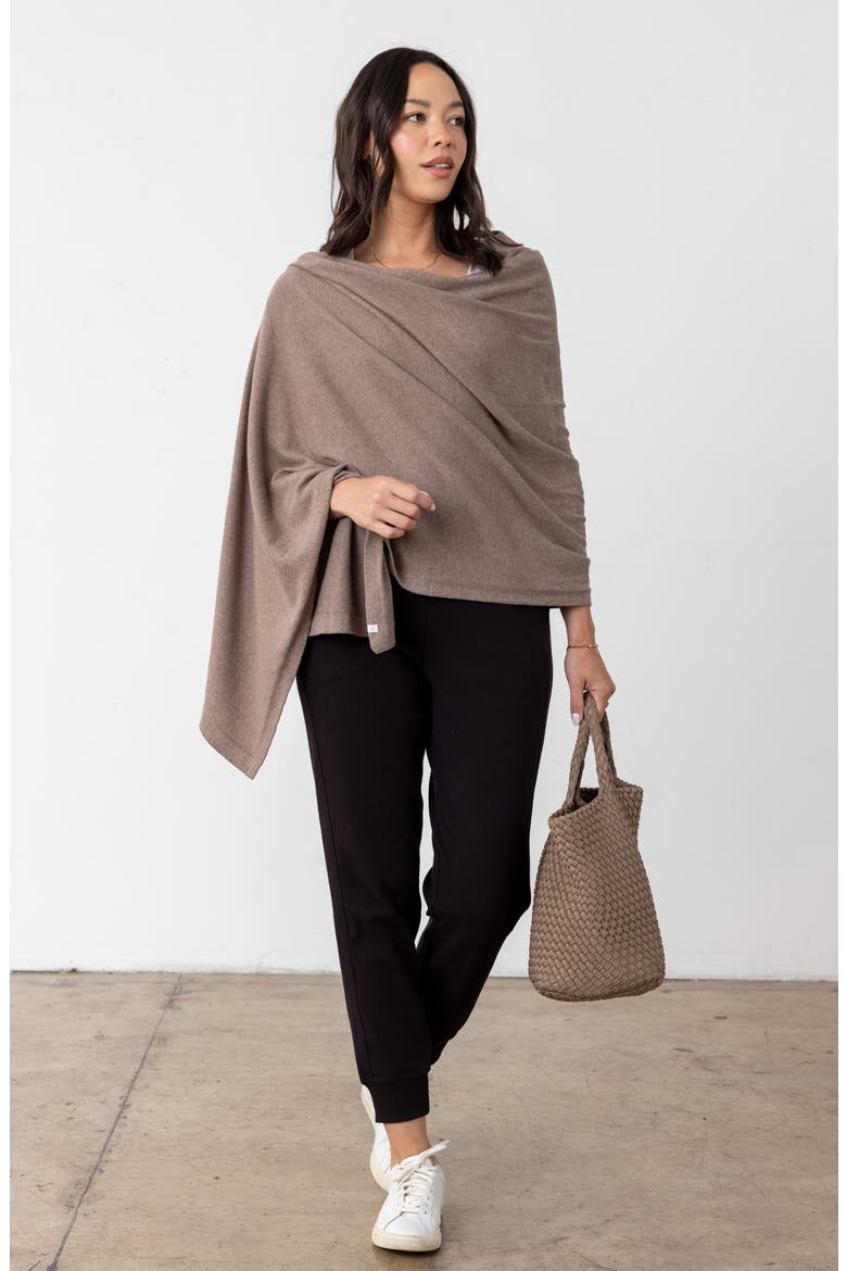 The Dreamsoft Travel Scarf, Alternate, color, LATTE