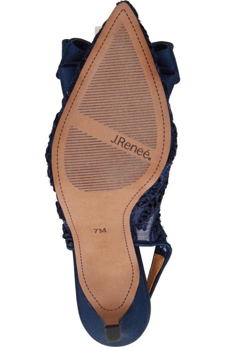 J. Reneé J.Renée Yazmine Pointed Toe Slingback Pump, Alternate, color, Navy
